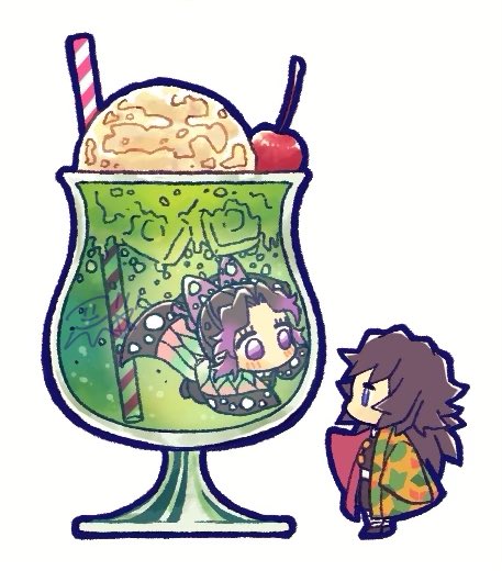kochou shinobu and tomioka giyuu (kimetsu no yaiba) drawn by confettocandy