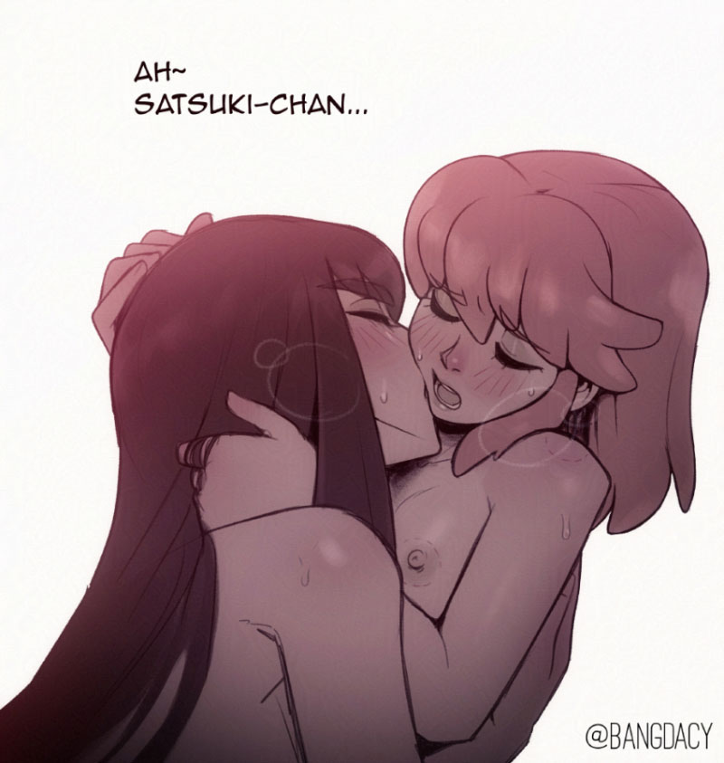 kiryuuin satsuki and jakuzure nonon (kill la kill) drawn by bang_dacy