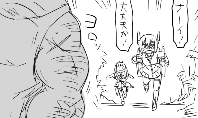admiral, yuudachi, tenryuu, and matsuda chiyohiko (kantai collection) drawn by tonda