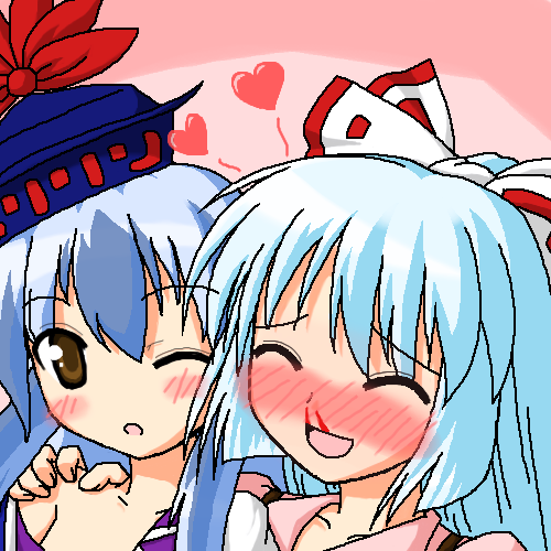 fujiwara no mokou and kamishirasawa keine (touhou) drawn by john_(nakoto)