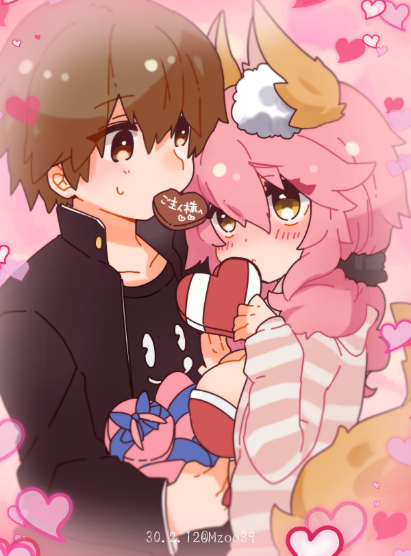 tamamo, tamamo no mae, and kishinami hakuno (fate and 2 more) drawn by osakana_(rrg0123)