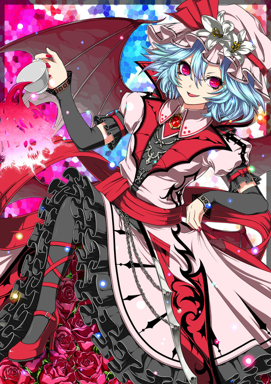 remilia scarlet (touhou and 2 more) drawn by fuji_hyorone
