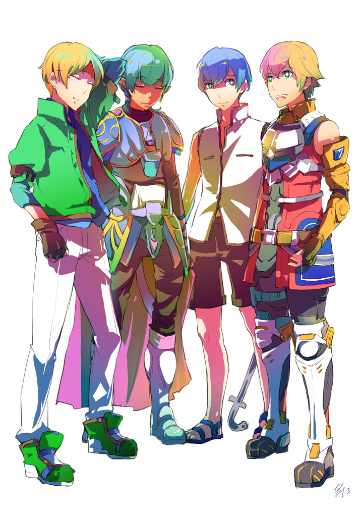 claude c. kenny, fayt leingod, edge maverick, and roddick farrence (star ocean and 4 more) drawn by so3fans