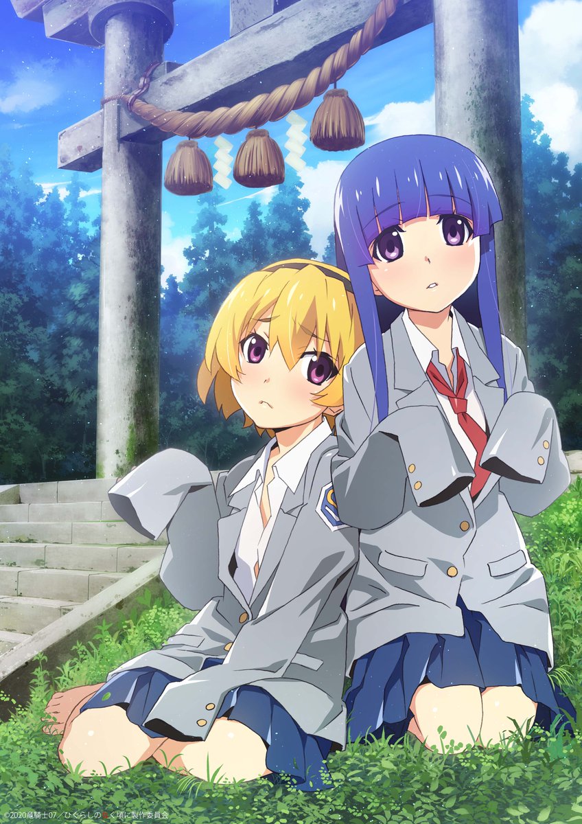 furude rika and houjou satoko (higurashi no naku koro ni and 1 more)