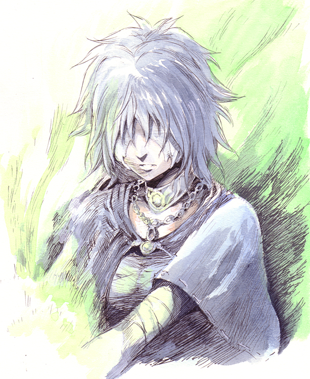 maiden in black (demon's souls) drawn by hirokazu