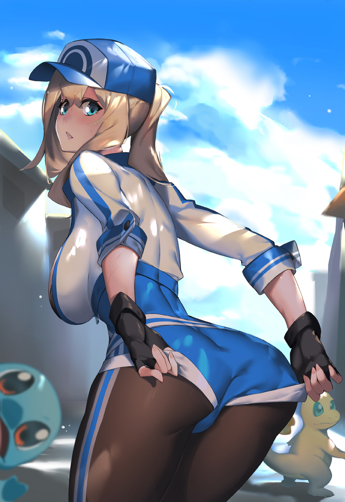 squirtle, charmander, and female protagonist (pokemon and 1 more) drawn by guratan