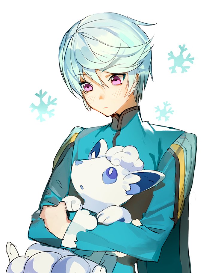 alolan vulpix and mikleo (pokemon and 3 more) drawn by cocashy and shycocoa
