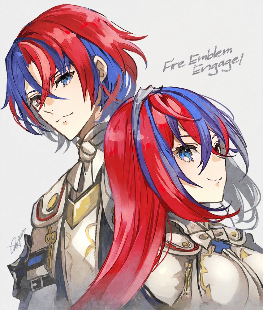 female alear and male alear (fire emblem and 1 more) drawn by nijihayashi