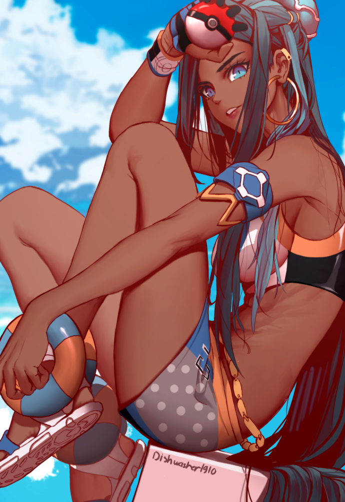 nessa (pokemon and 1 more) drawn by dishwasher1910
