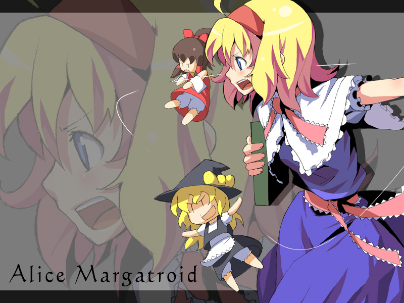 hakurei reimu, kirisame marisa, and alice margatroid (touhou) drawn by kasuga_ayumu_(haruhipo)