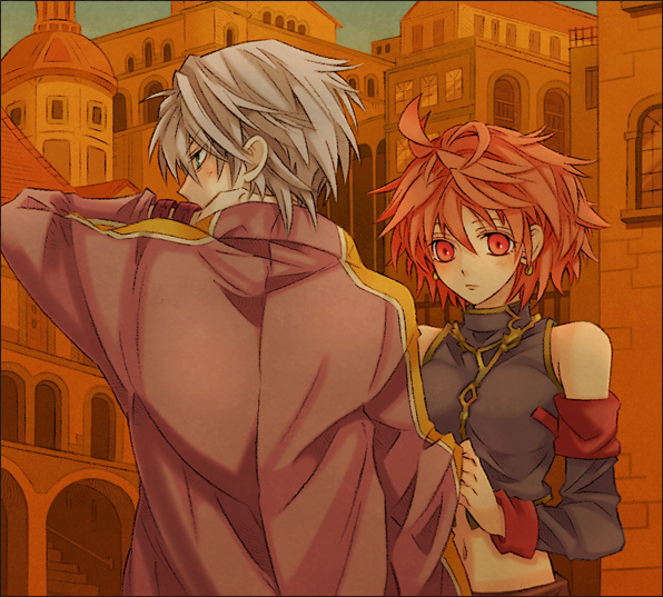 revya and gig (soul cradle) drawn by kame_tora