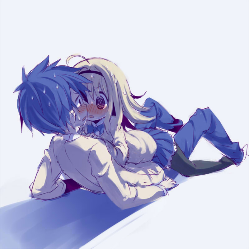 nishijou nanami and nishijou takumi (chaos;head) drawn by mamimu_(ma-mi-mu.me)