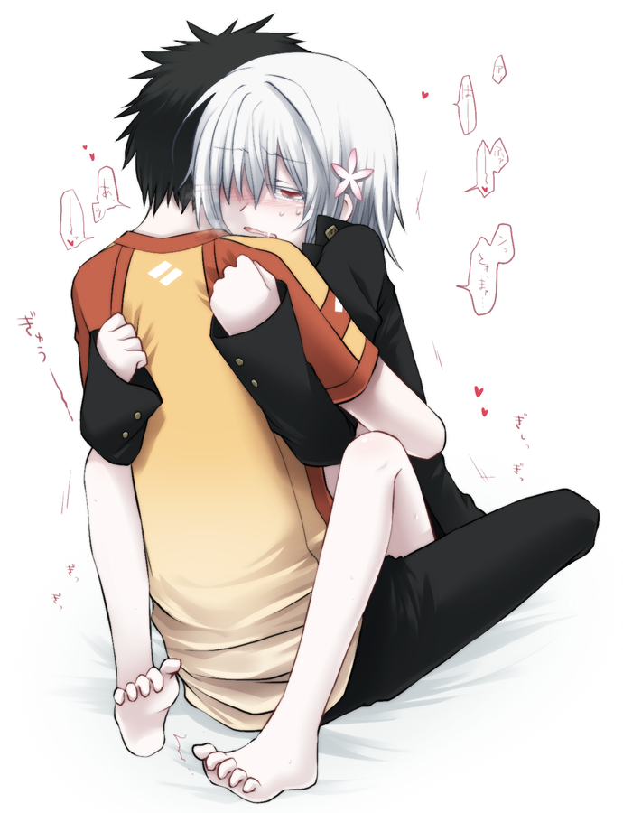 kamijou touma, accelerator, and suzushina yuriko (toaru majutsu no index) drawn by idora_(idola)