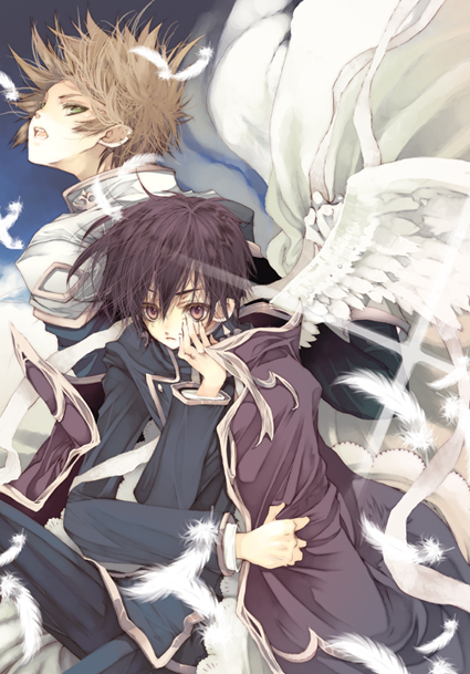 lelouch vi britannia and kururugi suzaku (code geass) drawn by ooki_bonta