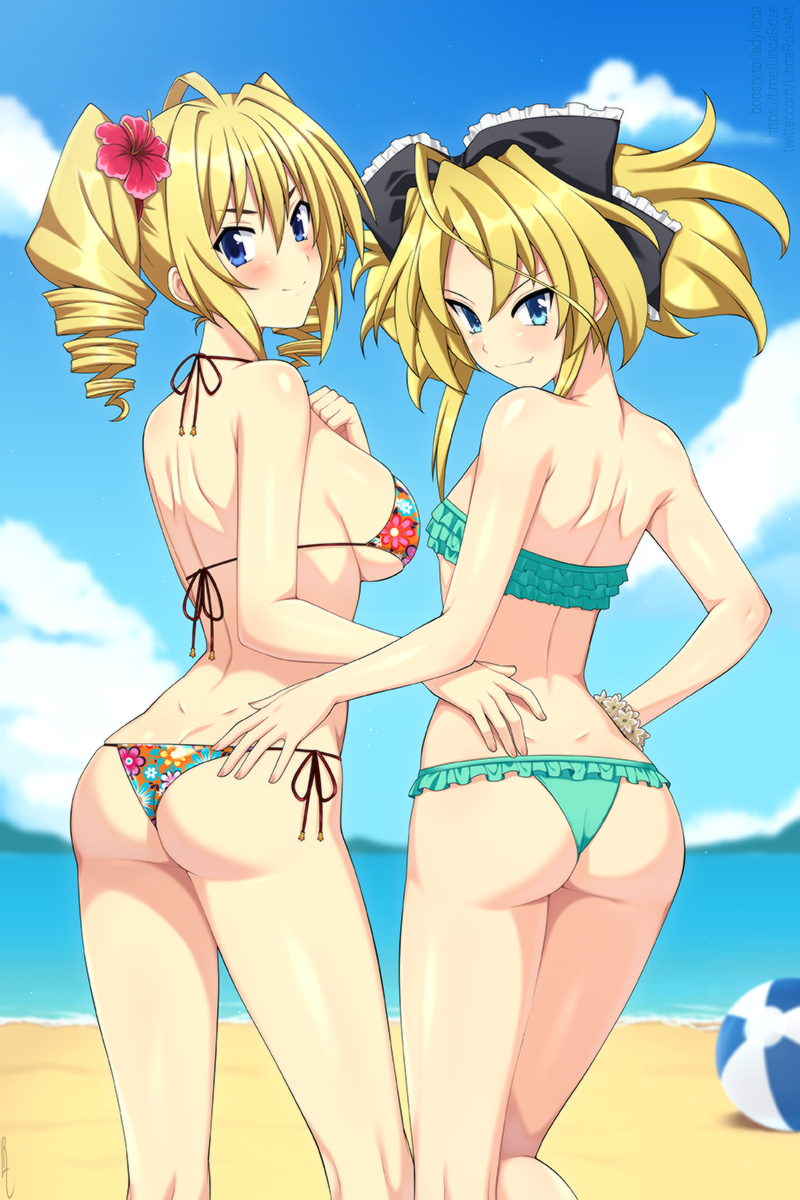 ravel phenex and mittelt (high school dxd) drawn by lindaroze
