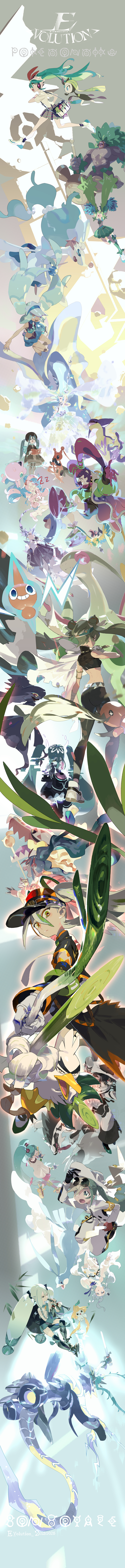 hatsune miku, rotom, jigglypuff, jirachi, altaria, and 34 more (pokemon and 2 more) drawn by e_volution
