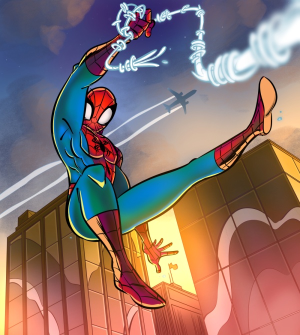 spider-man and peter parker (marvel and 3 more) drawn by mike_krahulik