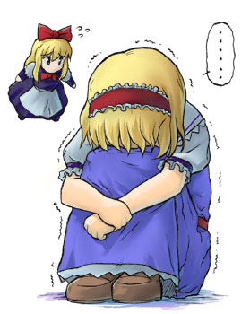 alice margatroid and shanghai doll (touhou) drawn by tsuyadashi_shuuji
