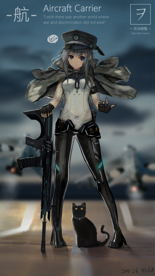 wo-class aircraft carrier (kantai collection) drawn by nilocat