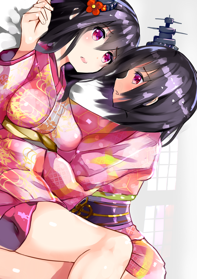 yamashiro and fusou (kantai collection) drawn by henet_hene