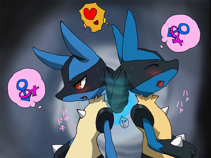 lucario (pokemon) drawn by enohito