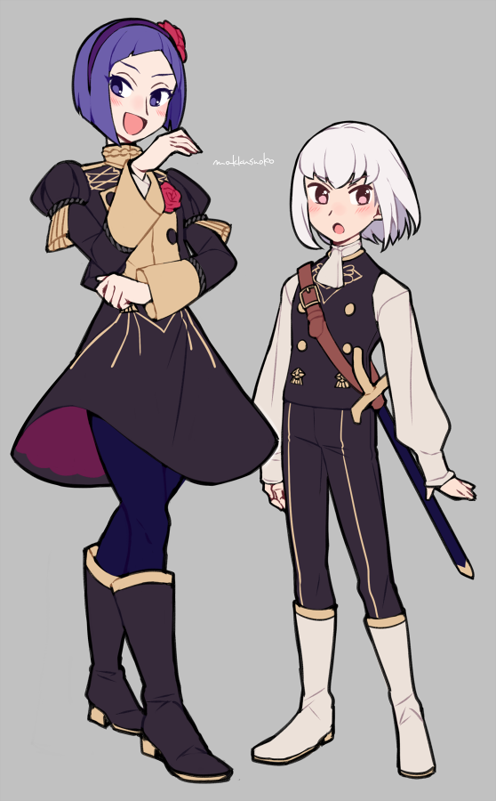 lysithea von ordelia and lorenz hellman gloucester (fire emblem and 1 more) drawn by do_m_kaeru
