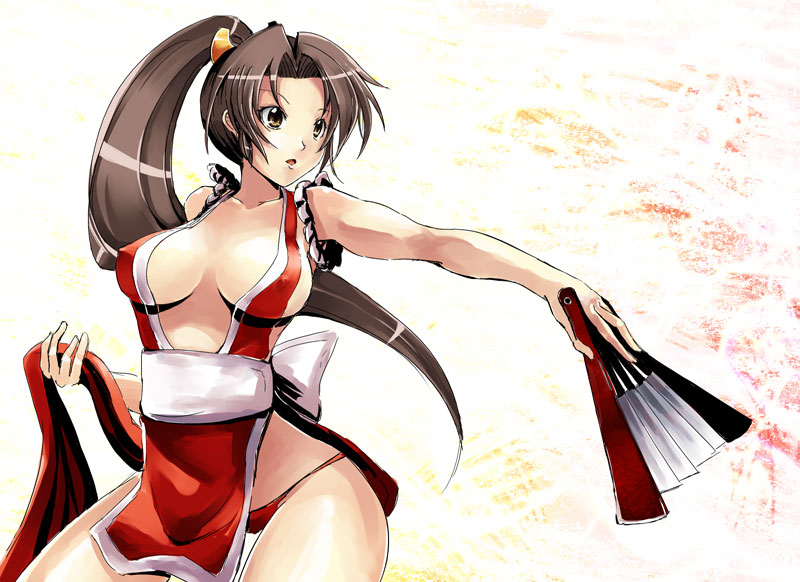 shiranui mai (the king of fighters and 2 more) drawn by gin'ichi_(akacia)