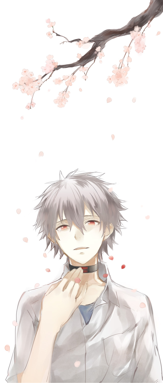 nagisa kaworu (neon genesis evangelion and 2 more) drawn by nazumi_(sepaseri)