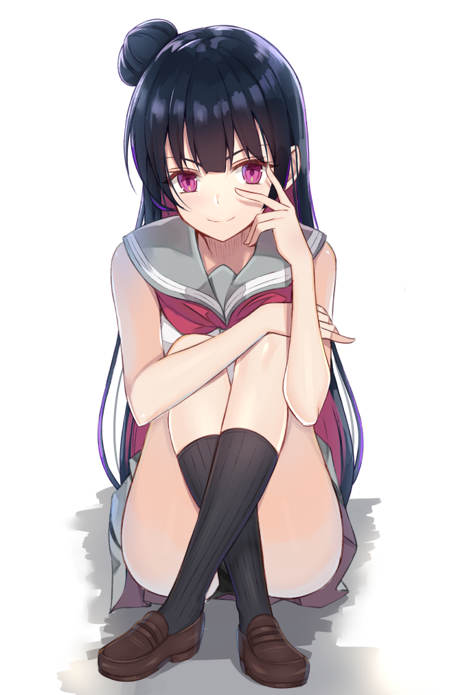 tsushima yoshiko (love live! and 1 more) drawn by kanikou