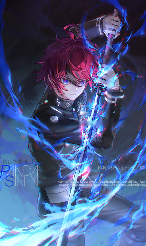 sumino takumi (the hundred line -last defense academy-) drawn by pandasiren