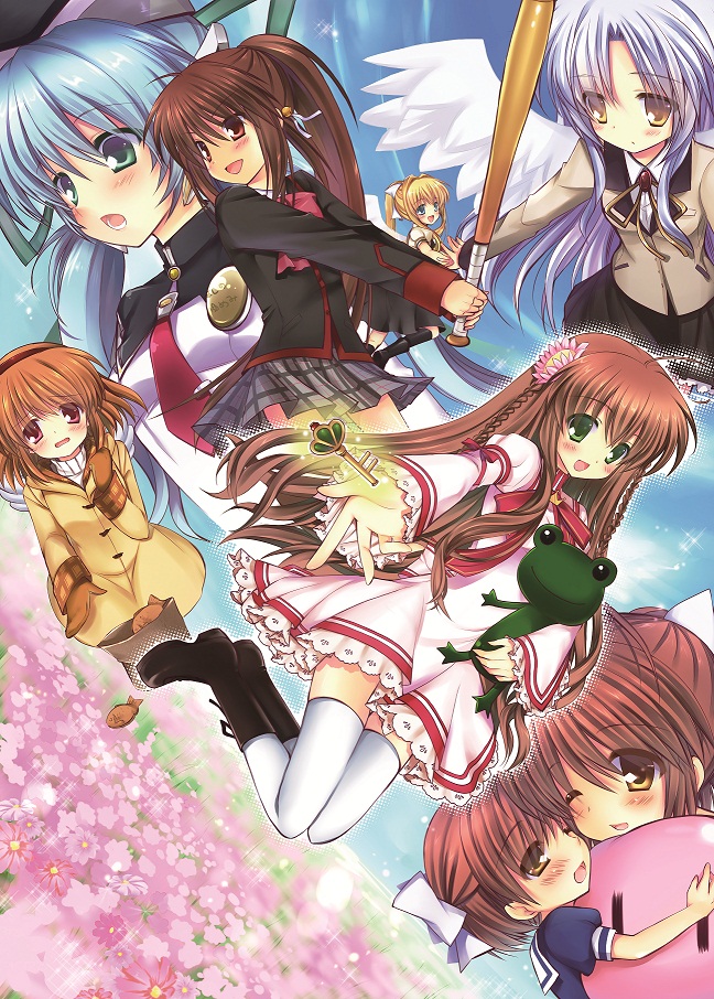 tachibana kanade, natsume rin, kamio misuzu, furukawa nagisa, tsukimiya ayu, and 3 more (little busters! and 8 more) drawn by shira_ichigo_(ichigohou)