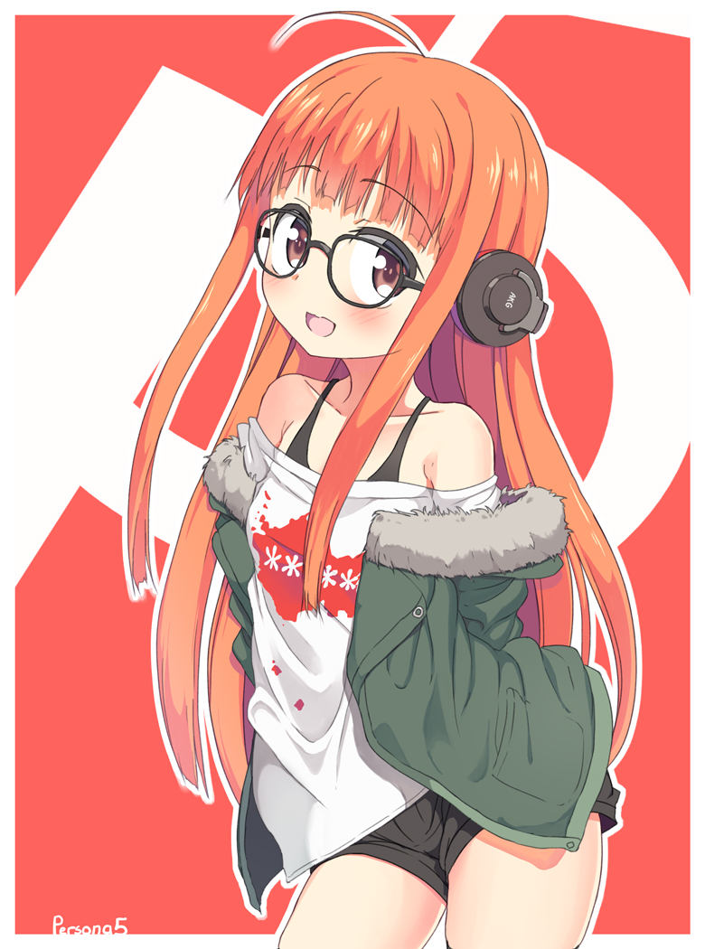 sakura futaba (persona and 1 more) drawn by pizanuko