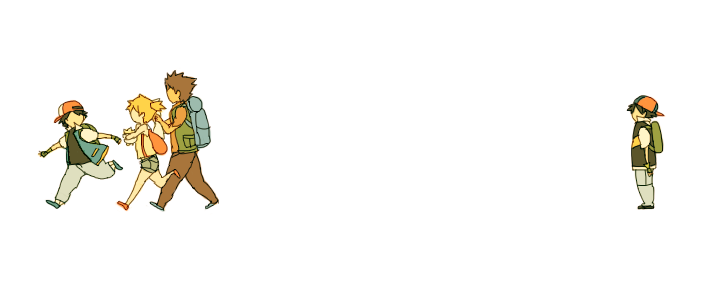 ash ketchum, misty, togepi, and brock (pokemon and 1 more) drawn by luce-in-the-sky