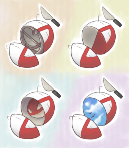 voltorb and electrode (pokemon) drawn by sekori