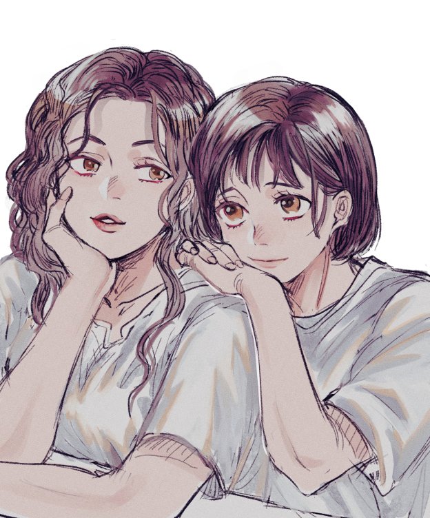 ayako and akagi haruko (slam dunk) drawn by uofang_(manbow)