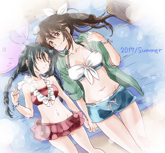 tatekami seri and minashiro orihime (soukyuu no fafner) drawn by yurariyurari
