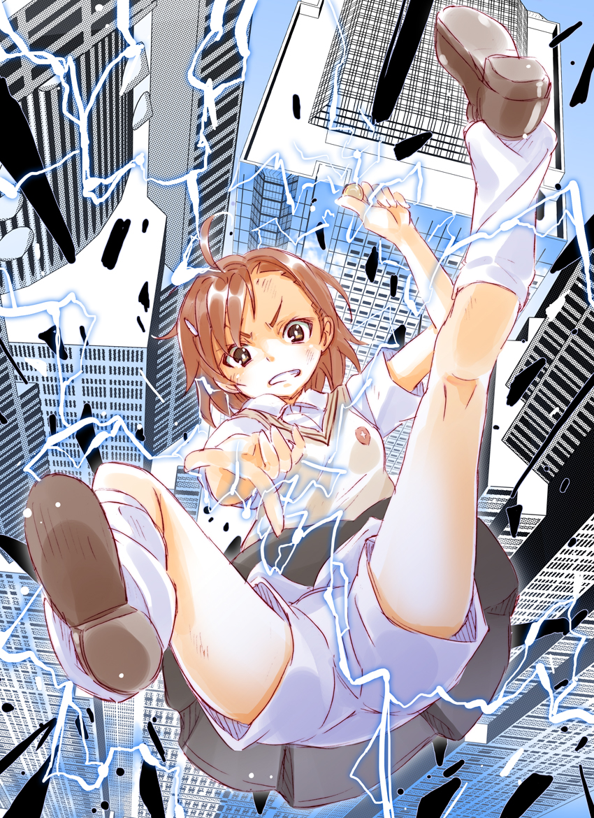 misaka mikoto (toaru majutsu no index and 1 more) drawn by miyao_ryuu