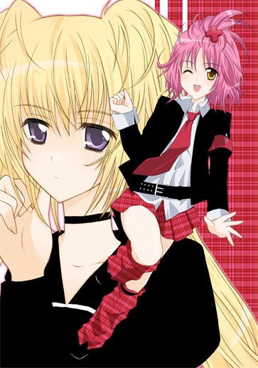 hinamori amu and hoshina utau (shugo chara!) drawn by megumi_ryouko