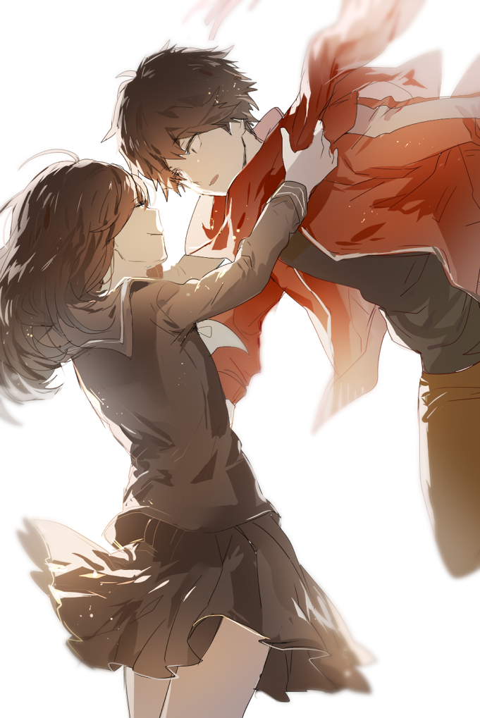 tateyama ayano and kisaragi shintarou (kagerou project) drawn by goodman_(modapi95)