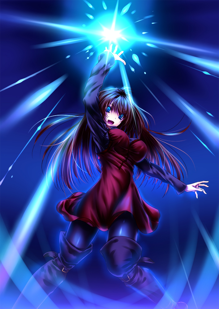 aozaki aoko (mahou tsukai no yoru) drawn by akeyama_kitsune
