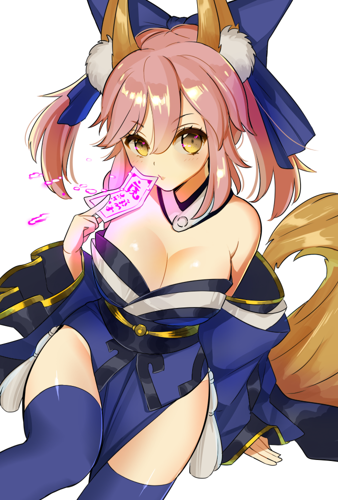 tamamo and tamamo no mae (fate and 1 more) drawn by omucchan_(omutyuan)