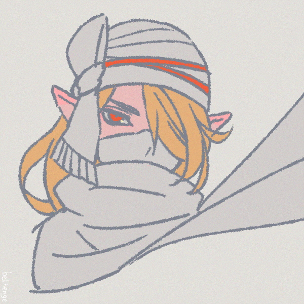 sheik (the legend of zelda and 2 more) drawn by bellhenge