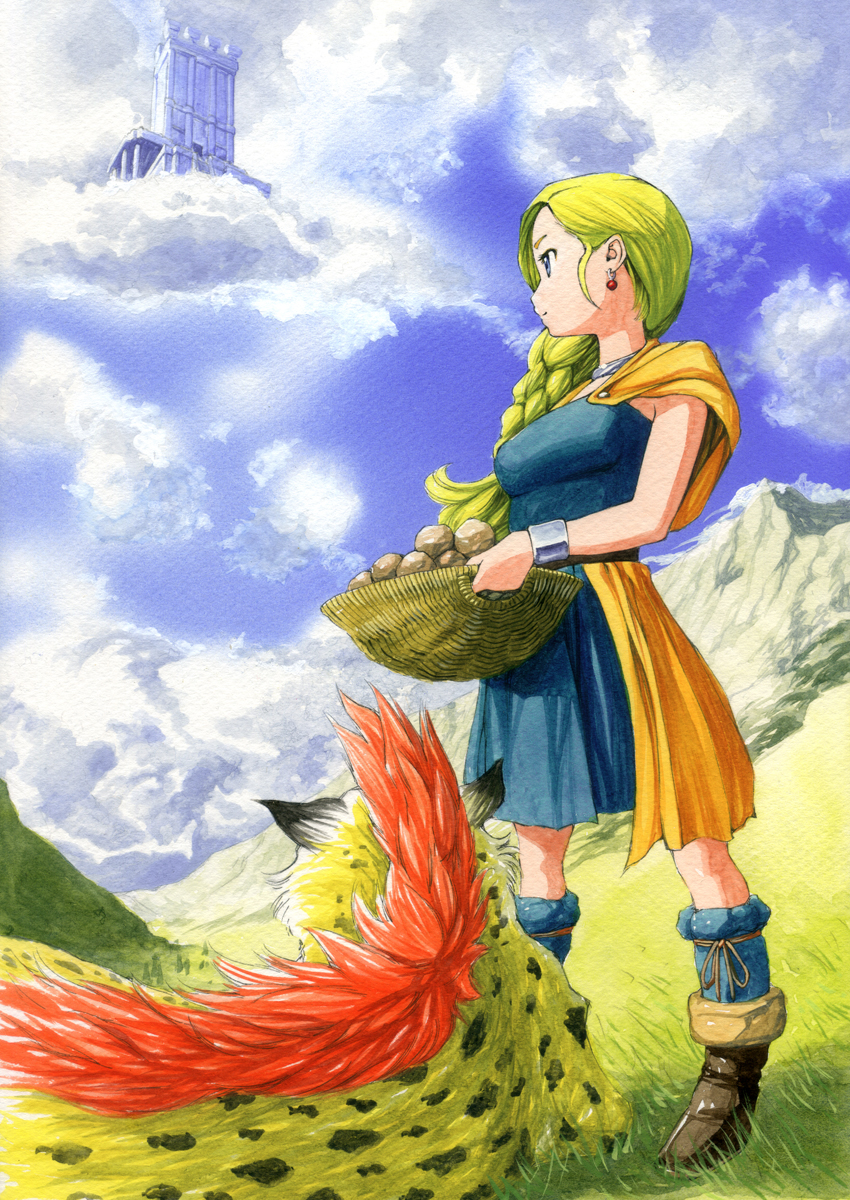 bianca (dragon quest and 1 more) drawn by masayan_(minor-ms)