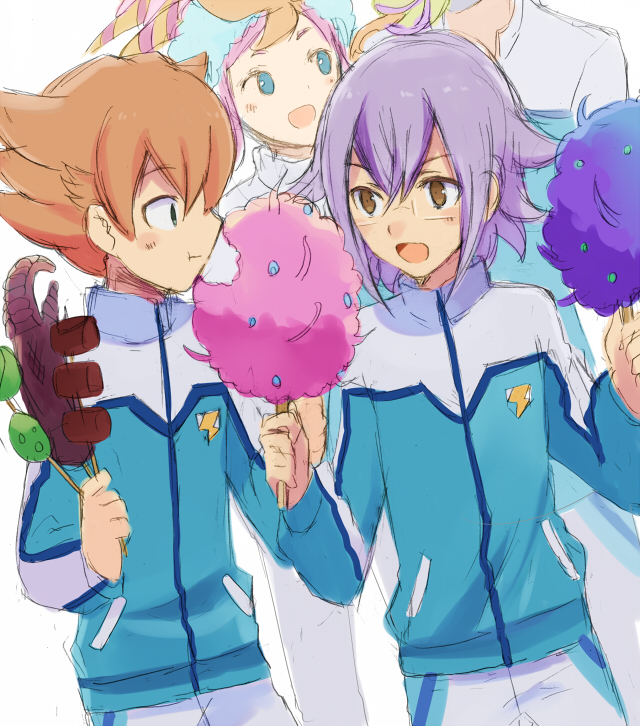 manabe jin'ichirou and minaho kazuto (inazuma eleven and 2 more) drawn by barufoa