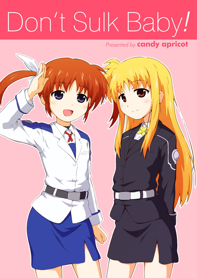 fate testarossa and takamachi nanoha (lyrical nanoha and 2 more) drawn by mashita_(candy_apricot)