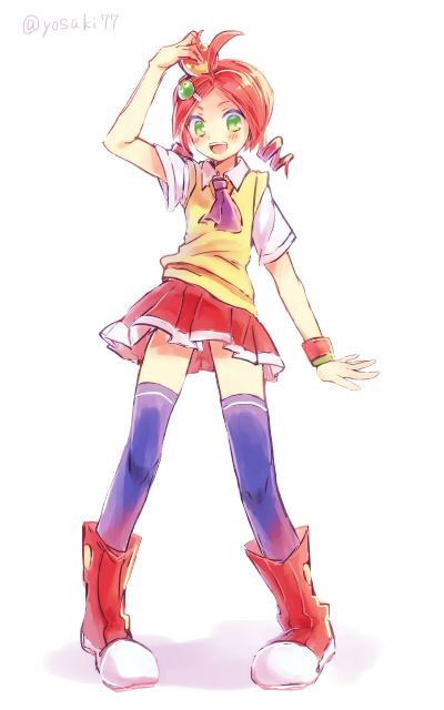 andou ringo (puyopuyo and 1 more) drawn by yosaki_(shoki1white)