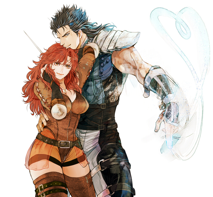 rei and mamiya (hokuto no ken) drawn by jobo_(isi88)