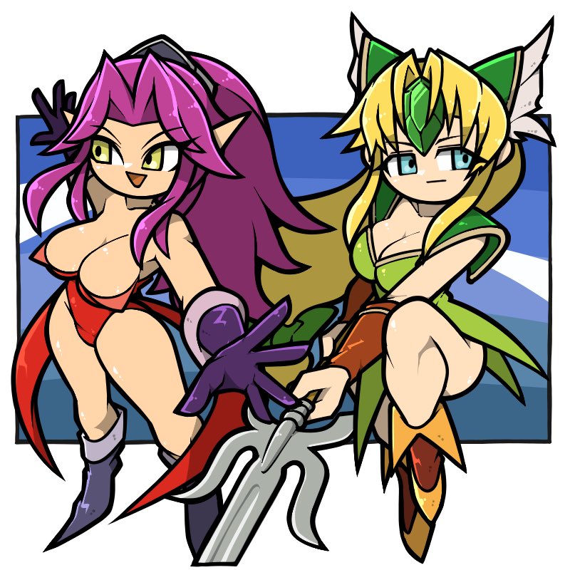 riesz and angela (seiken densetsu and 1 more) drawn by name_omoitukan2