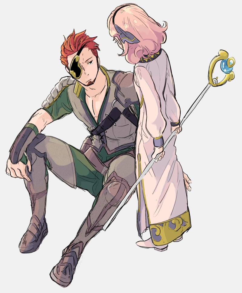 genny and saber (fire emblem and 1 more) drawn by rnolriko
