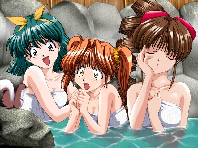 ito nanami, asakura natsuki, and kawano kumi (tokimeki check in) drawn by akazaki_yasuma